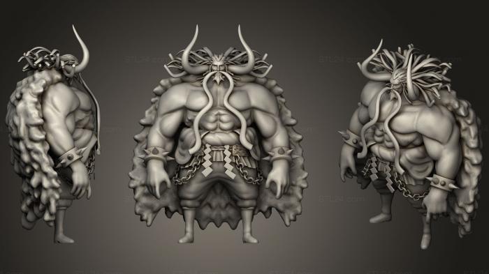 Figurines heroes, monsters and demons (KAIDO, STKM_0913) 3D models for cnc